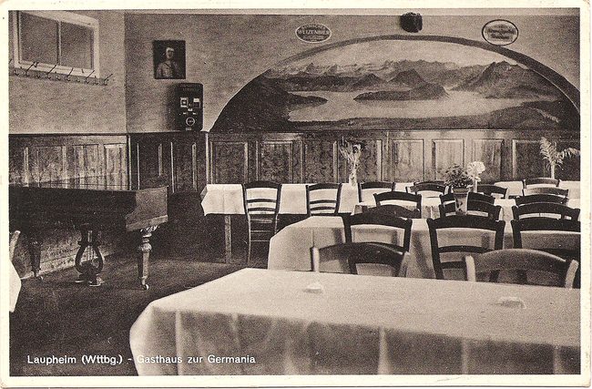 Laupheim (Württ.) - Gasthaus zur Germania – Vorderseite