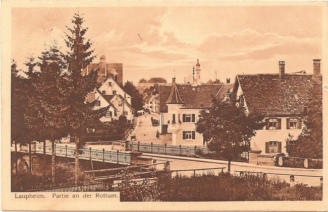 Laupheim, Partie an der Rottum – Vorderseite