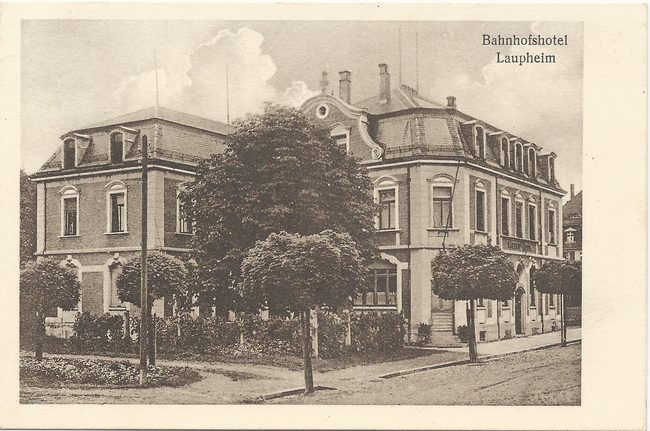 Bahnhofshotel Laupheim – Vorderseite