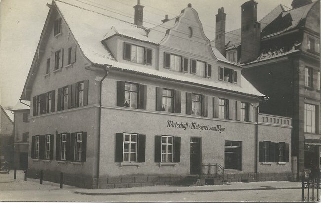 Wirtschaft und Metzgerei zum Wyse – Vorderseite