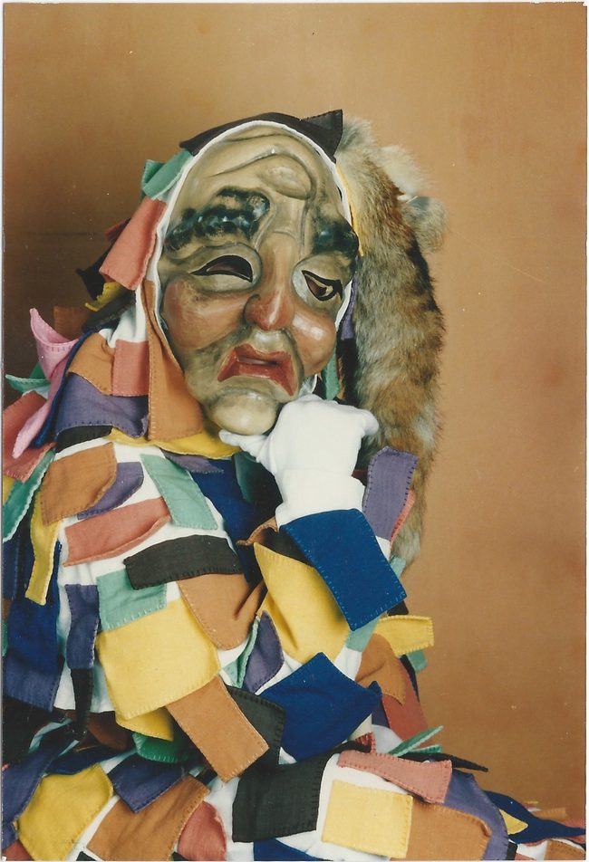 Fasnetsfigur "Laup'r Waidag" (Mehrzahl: "Waidäg") – Vorderseite