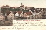 Laupheim, Marktplatz mit Schloss und Kirche