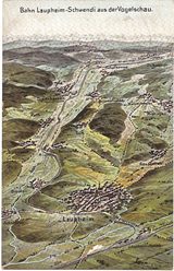 Bahn Laupheim-Schwendi aus der Vogelschau