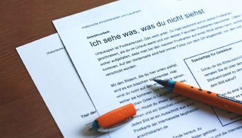 Arbeitsblatt &raquo;Ich sehe was, was du nicht siehst&laquo;