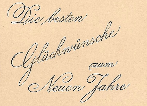 Die besten Glückwünsche zum Neuen Jahr